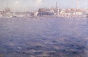 Theodore Roussel Blue Thames End of a Summer Afternoon Chelsea